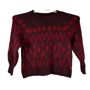 A New Day Women's Vintage Pattern Sweater Size L